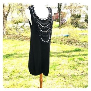 Nanette Lepore Flapper Inspired Sweater Dress Sz L